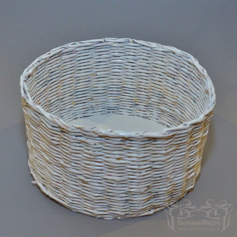 Pinti krepšeliai 9 Pinti krepšeliai, Pintas krepšelis apvalus, darbų galerija