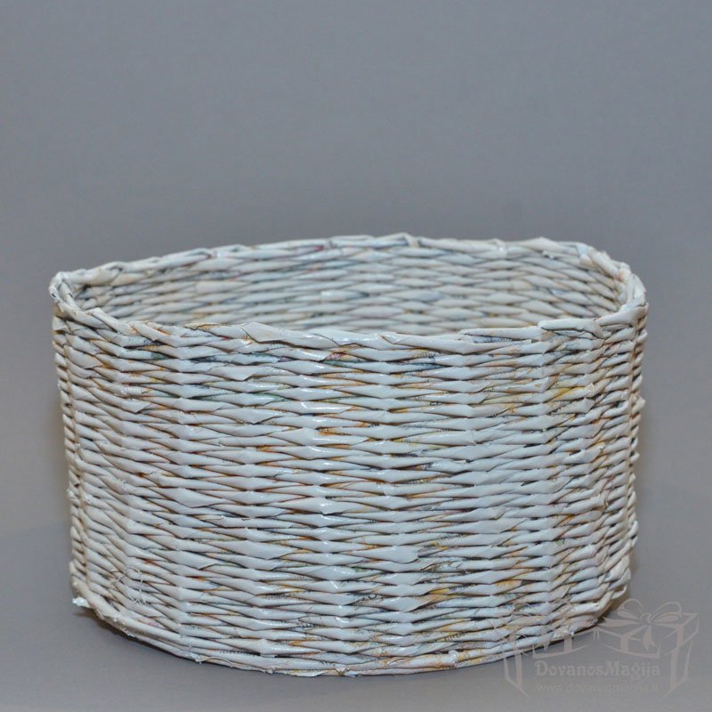 Pinti krepšeliai 8 Pinti krepšeliai, Pintas krepšelis apvalus