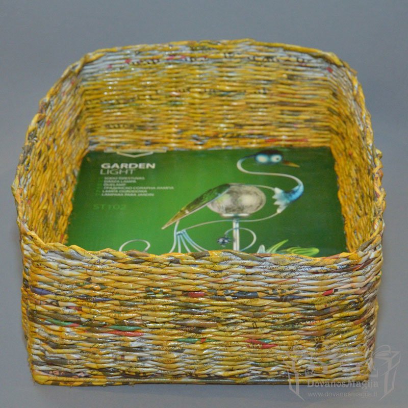 Pinti krepšeliai 1 Pinti krepšeliai, Pintas krepšelis stačiakampis