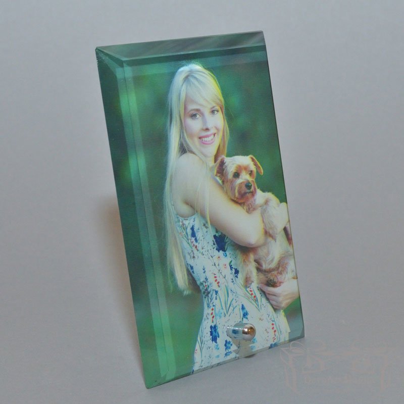 Stiklinis foto rėmelis 23 Nuotrauka ant stiklo vertikali, darbų galerija