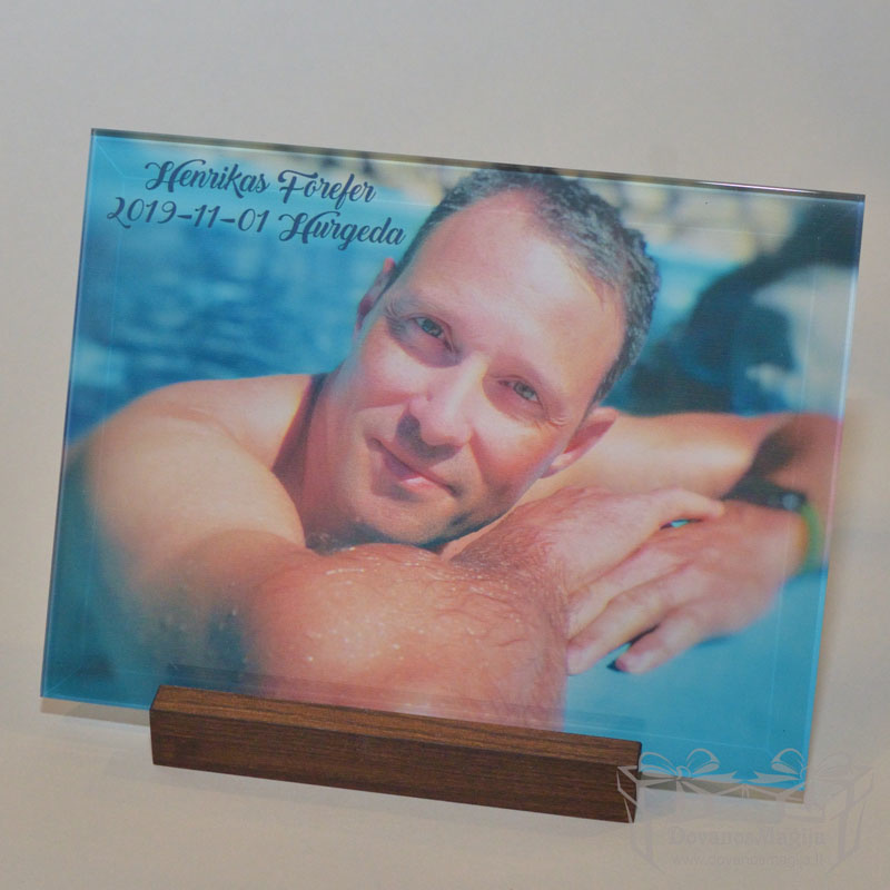 Stiklinis foto rėmelis 22 foto ant stiklo Nuotrauka ant stiklo horizontali arba vertikaliai, darbų galerija