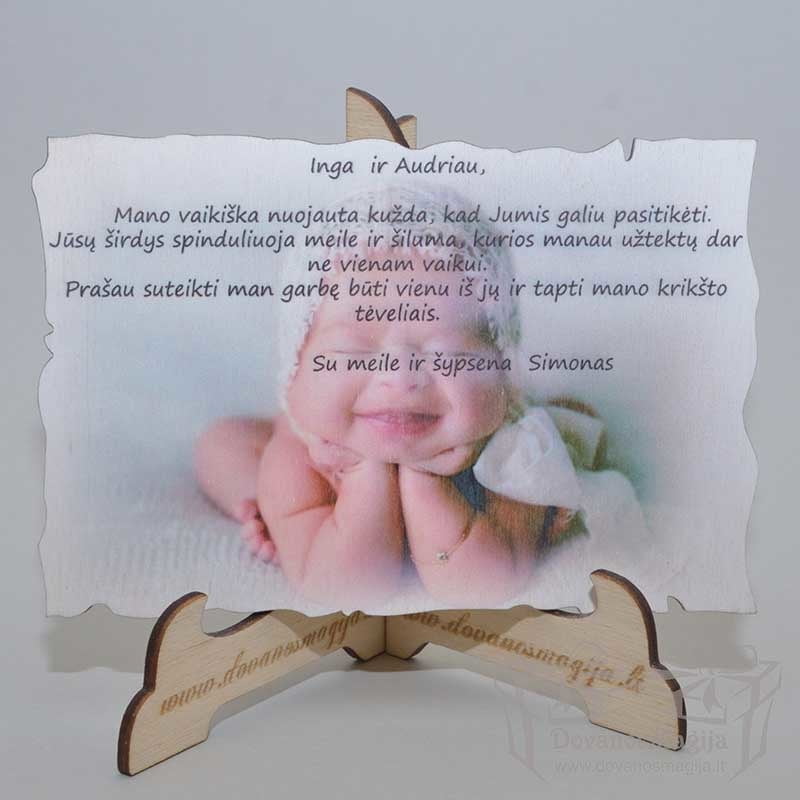 DovanosMagija_Medinės Dovanos iš plokštės dovanos krikštynoms