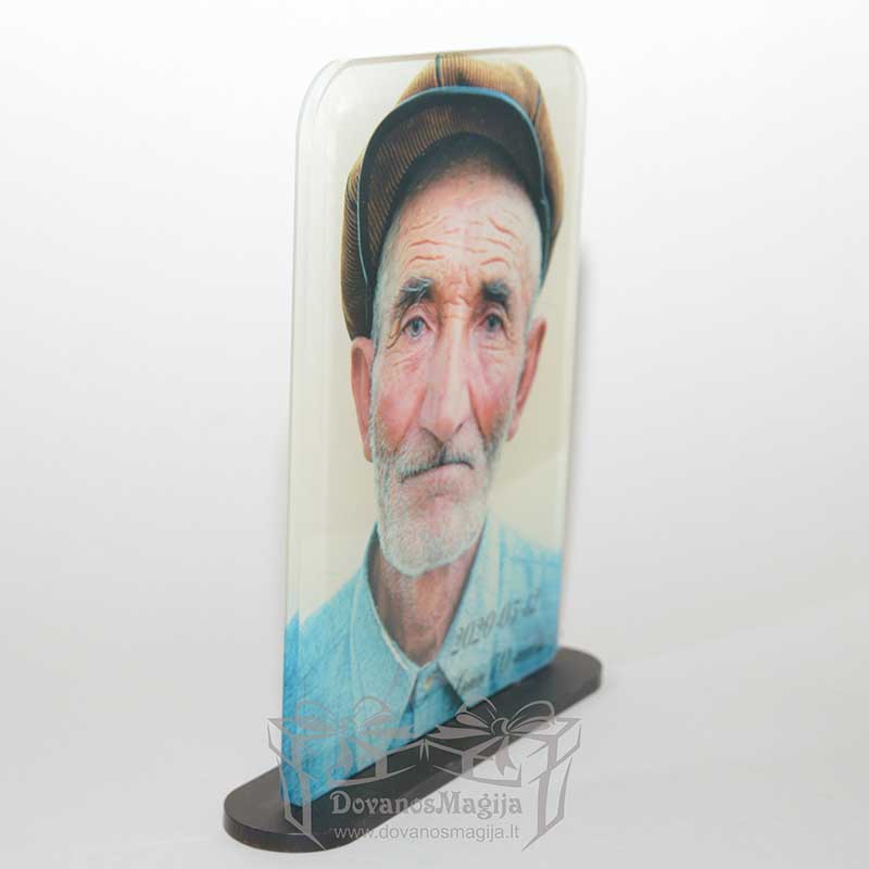 foto stovas iš organinio stiklo 13x18x3cm DovanosMagija_ Foto stovas iš organinio stiklo 01