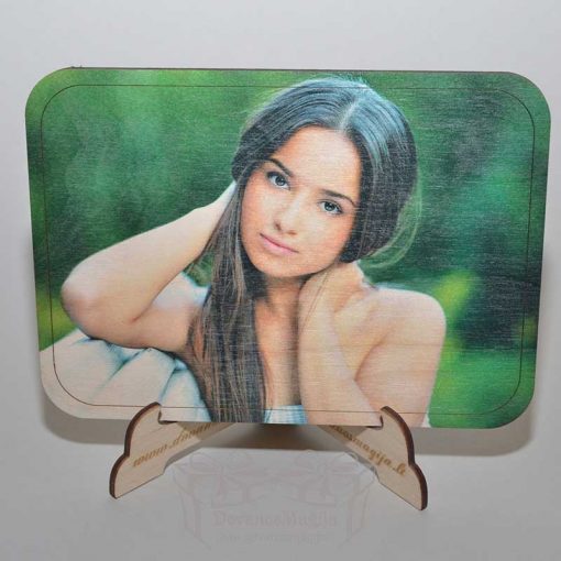 Medinis foto rėmelis 20x30cm nuotrauka ant plokštės, UV spausdinimas DovanosMagija medinė foto dovana