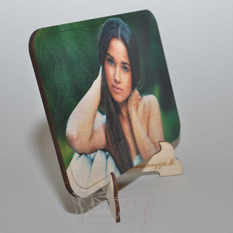 Nuotraukos ant plokštės 10 medinis foto stovas DovanosMagija_ medinė foto dovana