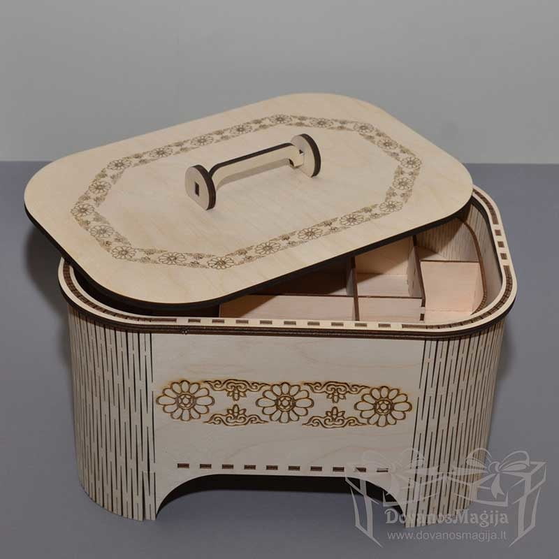 medinė dėžutė, papuošalų dėžutė, Medinės Dovanos iš plokštės