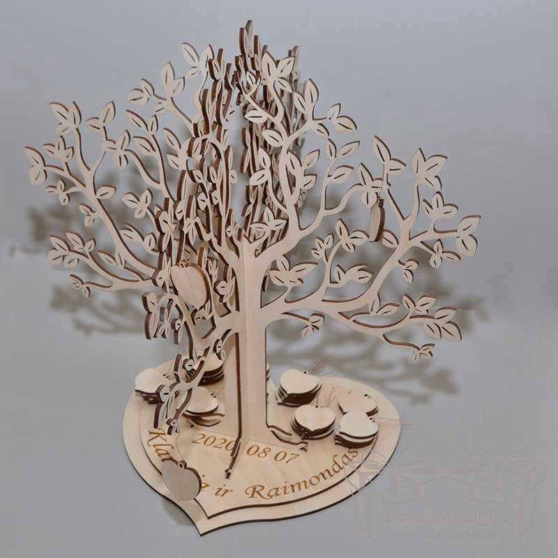 pjovimas lazeriu,Mediniai smeigtukai ir papuošimai