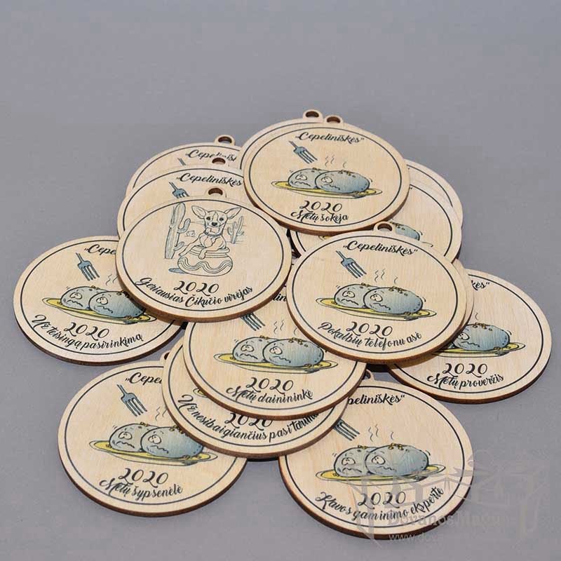 Medaliai ir dekoracijos 12 Medaliai ir dekoracijos, Medinis medalis