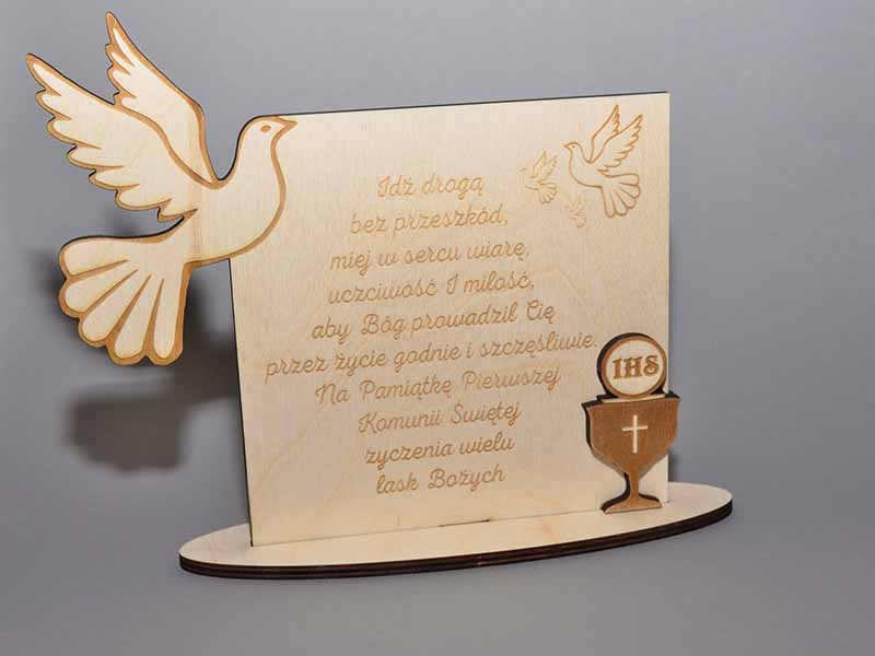 Medinis stovas 18x16x5cm graviruotas