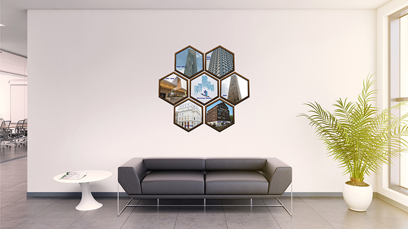 Šešiakampiai foto rėmeliai "Fotokorys"