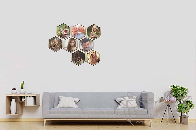 Šešiakampis foto rėmelis fotokorys 01