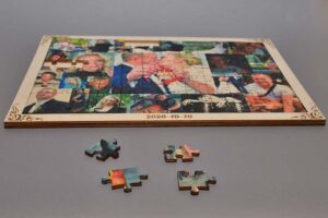 Medinė dėlionė 108 detalės 20x30cm su rėmeliu