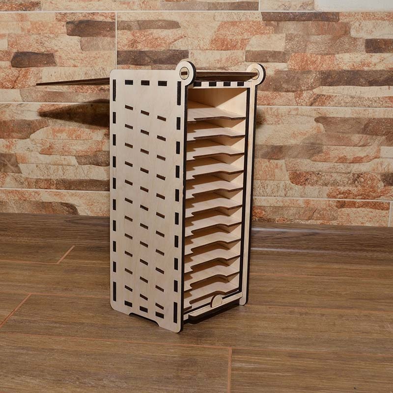 Medinė dėžutė pavyzdžiams 35x14x15cm 5 Medinė dėžutė pavyzdžiams 35x14x15cm