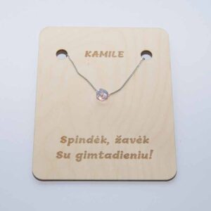 Medinė lentelė papuošalams 12x15cm