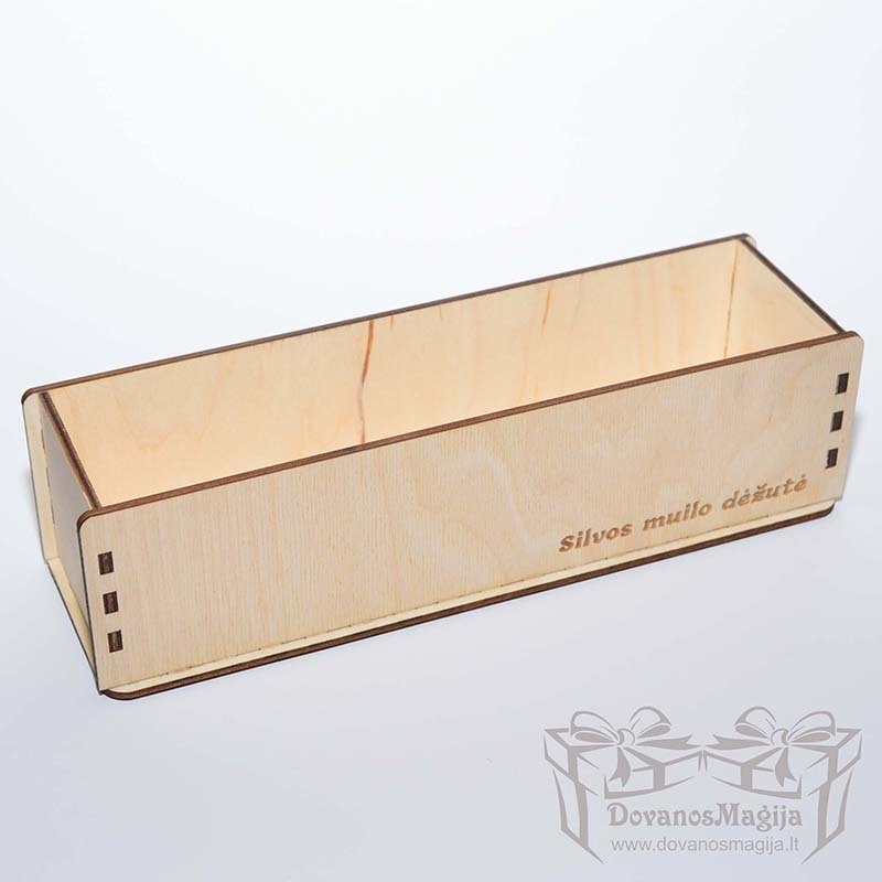 Medinė dėžutė muilo gamybai 26x7x7cm 4mm