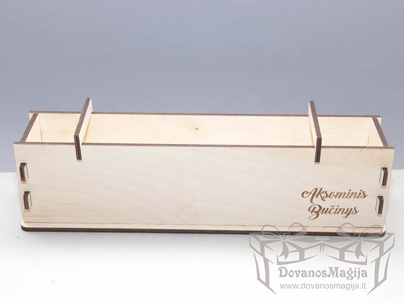 Medinė dėžutė muilo gamybai 38x7x10cm išardoma