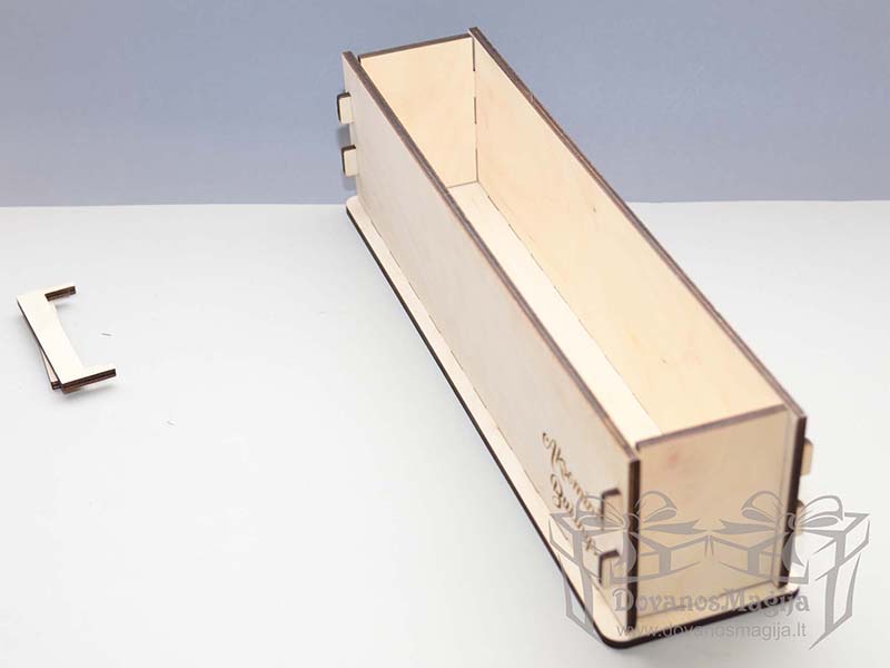 Medinė dėžutė muilo gamybai 38x7x10cm išardoma