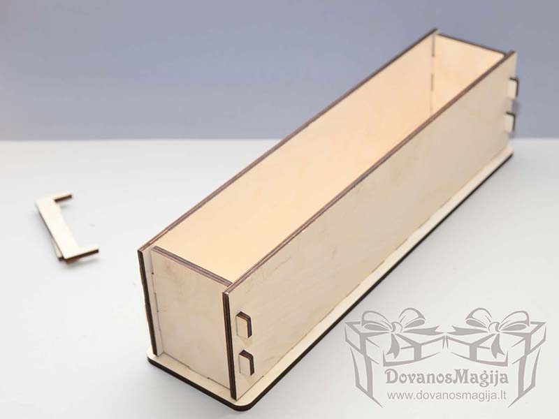 Medinė dėžutė muilo gamybai 38x7x10cm išardoma