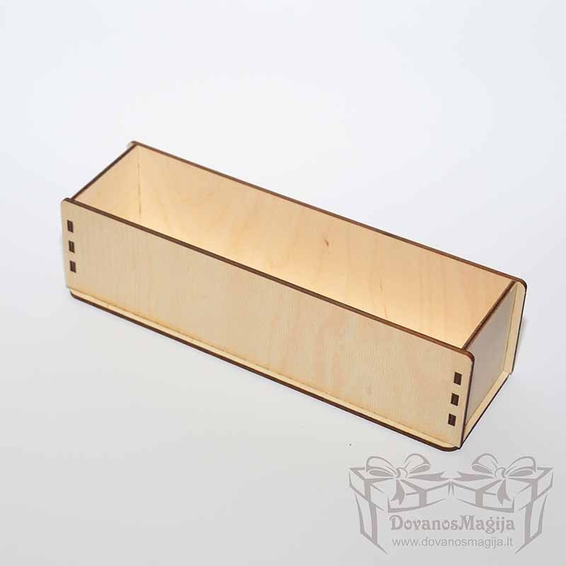 Medinė dėžutė muilo gamybai 26x7x7cm 4mm