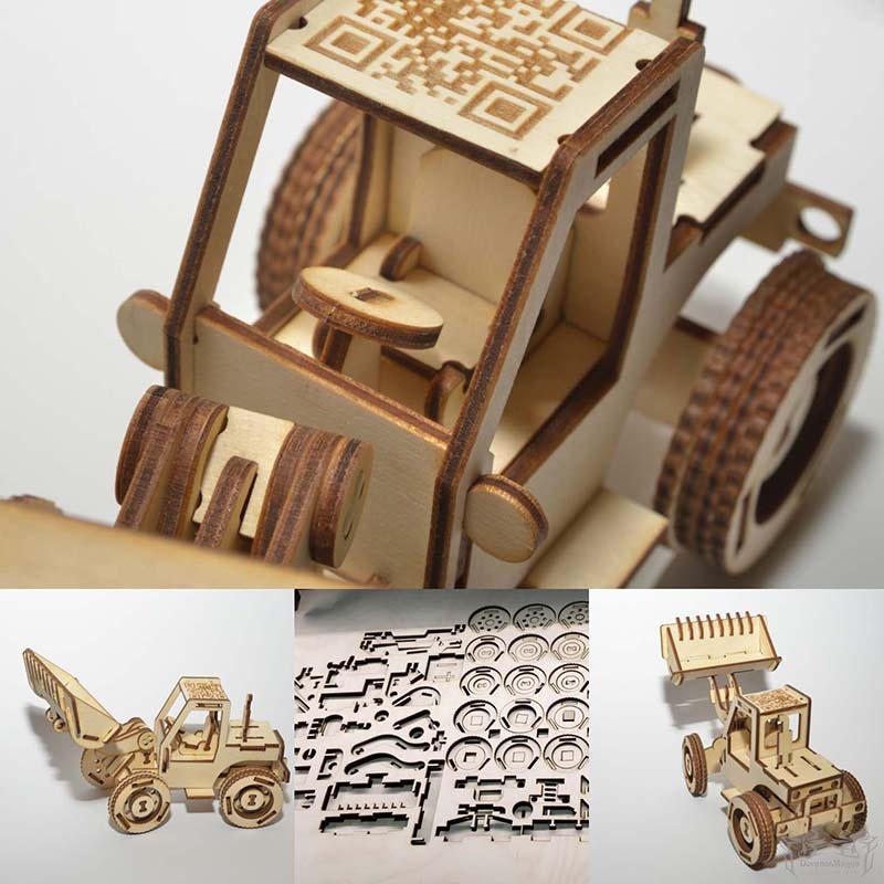 Medinis konstruktorius krautuvas 15x20cm