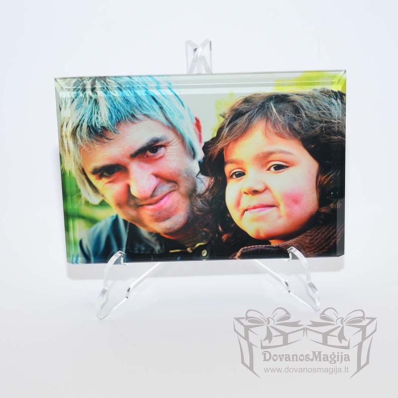 Nuotrauka stikle - AKCIJA 9 Nuotrauka ant stiklo H ar V 27x18x1cm
