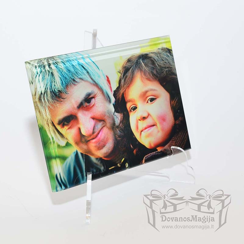 Nuotrauka stikle - AKCIJA 8 Nuotrauka ant stiklo H ar V 27x18x1cm