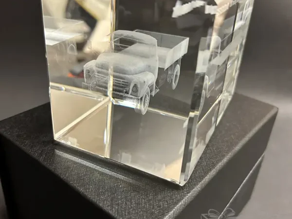 3D Apdovanojimas Tiltas Stikle 13x10x9cm